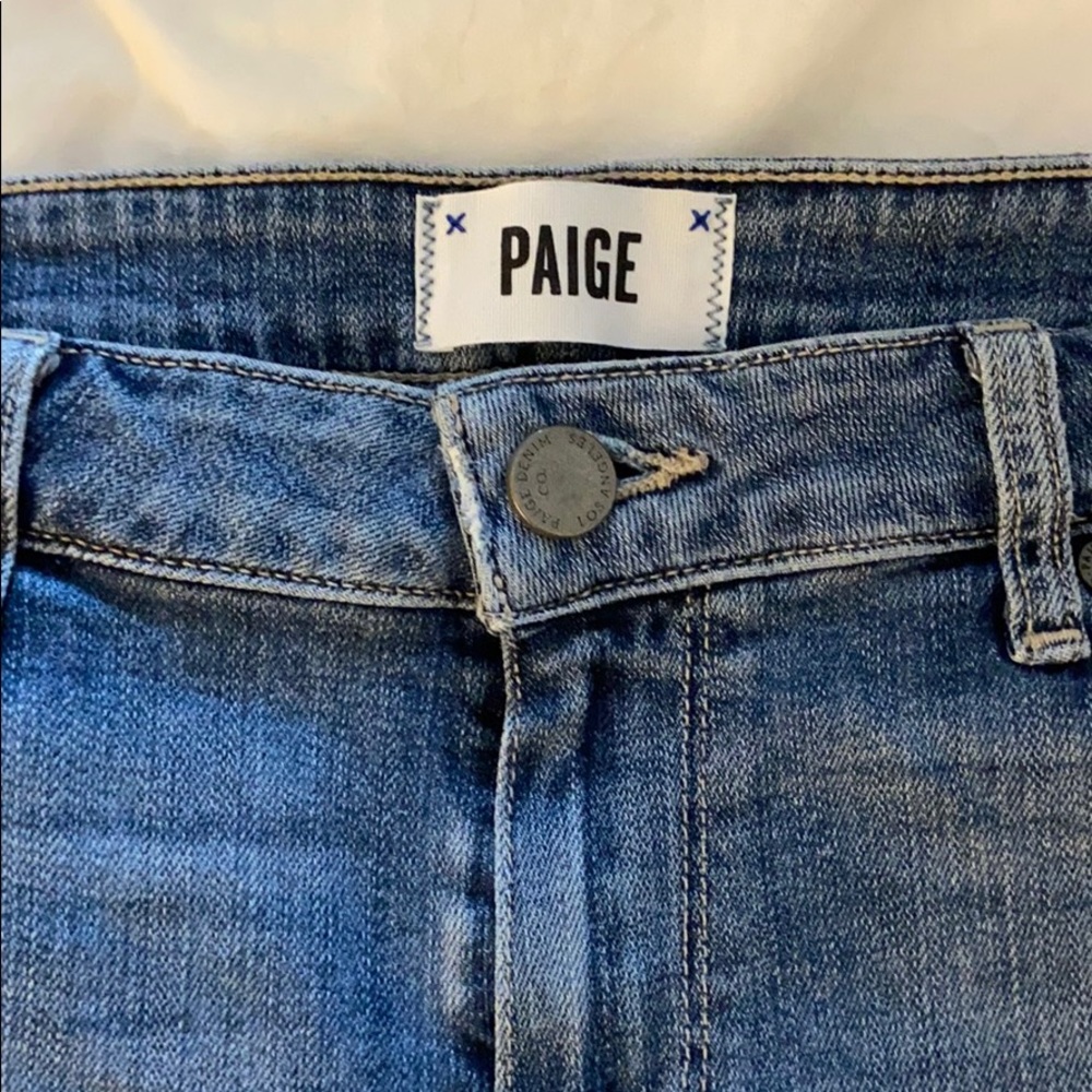 PAIGE Jimmy Jimmy cuffed denim shorts RIVA wash - Picture 5 of 9